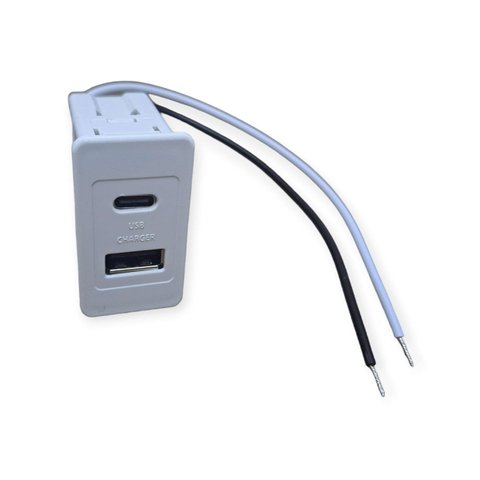 Tomada Tipo Case Painel Móveis Embutir Usb + Tipo C Qtmov Case Tomada de Embutir Moveis Paineis Banc