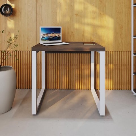 Mesa de Escritório Operacional Yon 80cm Est.Branca