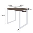 Ver imagem 4 de Mesa de Escritório Operacional Yon 80cm Est.Branca