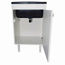 Ver imagem 4 de Balcão 1 Porta Para Lavanderia 53cm + Tanque 34 Litros Astra Tanque: Preto