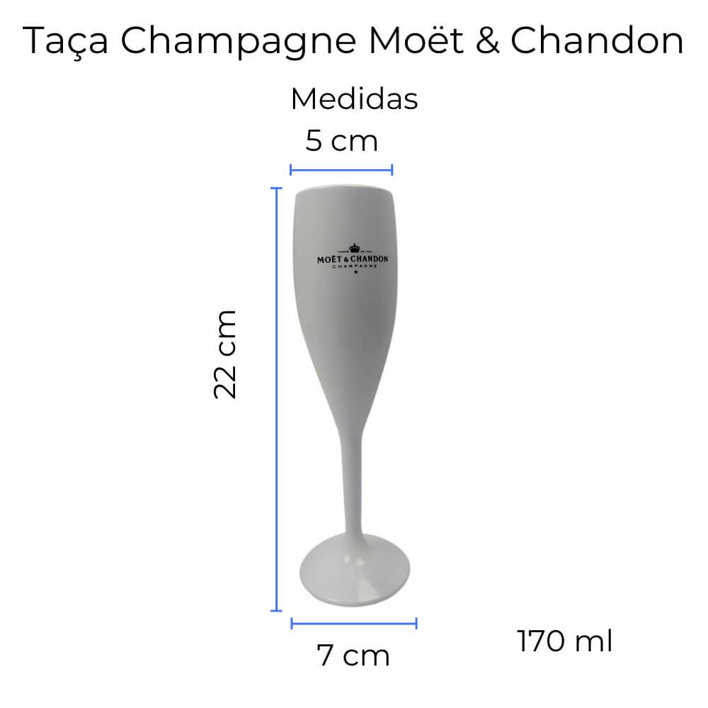 Banheira Champanheira Moet & Chandon + 4 Taças Champanhe - 3