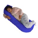 Ver imagem 1 de Travesseiro Gigante Multiuso Unissex Formato C Happy Line - Azul