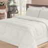 Kit com 6 Peças Edredom Soft Casa Dona Casal Branco - 2