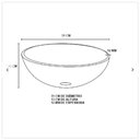 Ver imagem 3 de Cuba Redonda De Vidro 30X30Cm Azul Escuro Para Banheiro