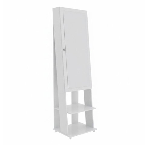 Penteadeira 1 Porta 6 Prateleiras Pe2024 Branco - Tecno Mobili