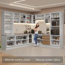 Ver imagem 6 de Armário de Cozinha Completa 549cm Branco/rustic Glamy Madesa 01