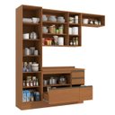 Ver imagem 3 de Cozinha Completa Modulada 5 Peças 2,50m Maxxi Canela Kappesberg