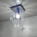 Ver imagem 3 de Lustre Para Sala Cristal Acrílico 14x14 Cm Alt 30 Cm Soq E27