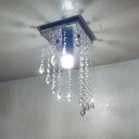 Ver imagem 4 de Lustre para Sala Cristal Acrílico 14x14 Cm Alt 30 Cm Soq E27