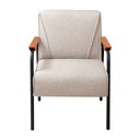 Ver imagem 4 de Kit 2 Poltronas Decorativas Jade Braços Fixo Bege