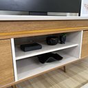 Ver imagem 7 de Rack Lumina para Tv até 75", Fita de Led Embutida 2 Portas e Cinamomo/off White- Artely