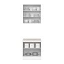 Ver imagem 4 de Cozinha Compacta Modulada 2 Peças 100% MDF com Tampo Americana