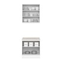 Ver imagem 5 de Cozinha Compacta 2 Peças 100% MDF com Tampo Branco HP/Calcare Americana