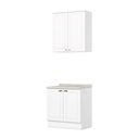 Ver imagem 2 de Cozinha Compacta Modulada 2 Peças 100% MDF com Tampo Americana