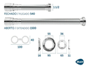 Ver imagem 3 de Sifao Tubo Extensivo Cromado C/ Canopla 1,50m - Blukit