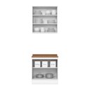 Ver imagem 4 de Cozinha Compacta Modulada 2 Peças 100% MDF com Tampo Americana