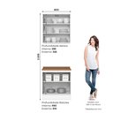 Ver imagem 4 de Cozinha Compacta 2 Peças 100% MDF com Tampo Branco HP/Nature Americana