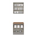 Ver imagem 4 de Cozinha Compacta Modulada 2 Peças 100% MDF com Tampo Americana
