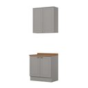 Ver imagem 2 de Cozinha Compacta 2 Peças 100% Mdf com Tampo Americana