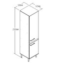 Ver imagem 4 de Paneleiro de 1 Porta Cozinha Concept Prime Bege/Ipê/Cristalo