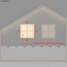 Moldura Infantil Casinha Dream Decor com Led Casatema - 7