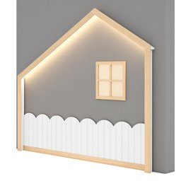 Moldura Infantil Casinha Dream Decor com Led Casatema - 12
