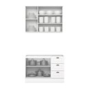 Ver imagem 6 de Cozinha Compacta 2 Peças 100% MDF Branco HP Americana
