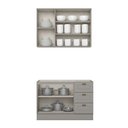 Ver imagem 5 de Cozinha Compacta 2 Peças 100% MDF Cinza Americana