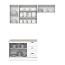 Ver imagem 4 de Cozinha Compacta 3 Peças 100% Mdf com Tampo Americana