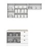 Cozinha Compacta 3 Peças 100% Mdf com Tampo Americana - 4