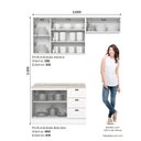 Ver imagem 3 de Cozinha Compacta 3 Peças 100% Mdf com Tampo Americana