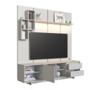 Ver imagem 1 de Rack Painel TV até 55 Polegadas 180cm e Iluminação em LED Linea Arenas