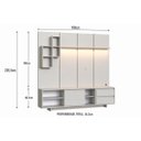 Ver imagem 6 de Rack Painel TV até 55 Polegadas 180cm e Iluminação em LED Linea Arenas