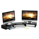 Ver imagem 5 de Suporte de Mesa Base Elevada Ajustável 3 Monitores Gamer Notebook Preto