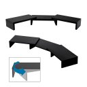 Ver imagem 3 de Suporte de Mesa Base Elevada Ajustável 3 Monitores Gamer Notebook Preto