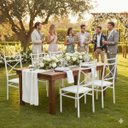 Ver imagem 3 de Cadeira Resistente para Buffet Jantar Festa Ferro até 150 Kg