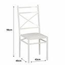 Ver imagem 2 de Cadeira Resistente para Buffet Jantar Festa Ferro até 150 Kg