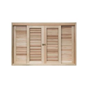 Veneziana Correr Madeira Eucalipto 1,20x1,60 Cx14cm Frainer