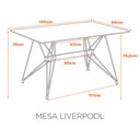 Ver imagem 1 de Base para Mesa Liverpool para Tampo até 140x80cm - Fratini