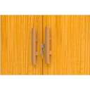 Ver imagem 5 de Armário Multiuso Casal Iris 2 Portas C/ Chave Nature/off White - Acp