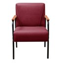 Ver imagem 4 de Poltrona Decorativa para Sala de Estar, Recepção Jade Vermelho Bordô
