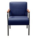 Ver imagem 4 de Poltrona Decorativa para Sala de Estar, Recepção Jade Azul Marinho