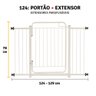 Gradinha Portão Pet e Seguraça Proteção de Criança 124 a 129:preto - 2
