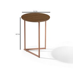 Jogo de Mesa Lateral Apoio Canto Jade Kit Sala Estar luxo - 4
