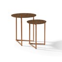 Ver imagem 2 de Jogo de Mesa Lateral Apoio Canto Jade Kit Sala Estar luxo