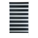 Ver imagem 1 de Persiana Rolô Zebra Dupla 1,20m X 1,60m Cor Preto Evolux