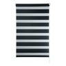 Persiana Rolô Zebra Dupla 1,20m X 1,60m Cor Preto Evolux - 1