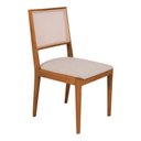 Ver imagem 4 de Conjunto com 4 Cadeiras de Jantar Estofada Suellen em Madeira e Mdf Cerejeira Linho Bege