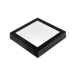 Painel de Led Taschibra Quadrado Lux de Sobrepor 18W Bivolt Preto 6500K - Luz Branca - 1