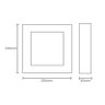 Painel de Led Taschibra Quadrado Lux de Sobrepor 18W Bivolt Preto 6500K - Luz Branca - 2
